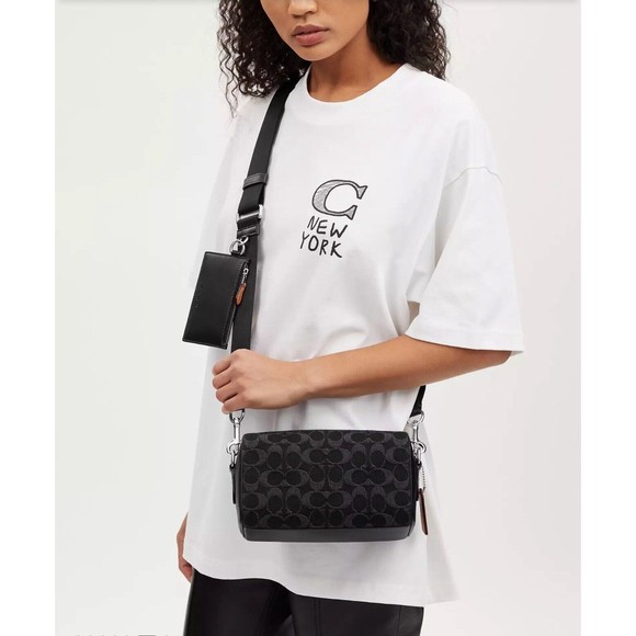 Coach CO945 Axel 3 in 1 Crossbody In Signature Denim Black NWT Org $398 - Picture 11 of 11